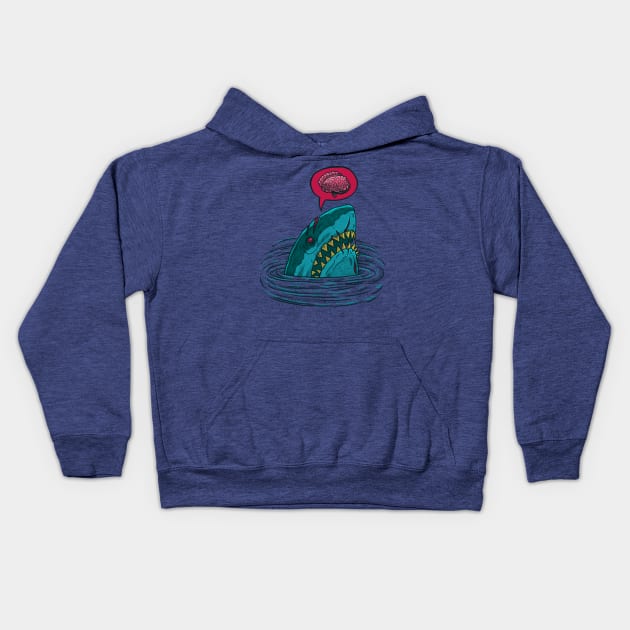 The Zombie Shark Kids Hoodie by nickv47